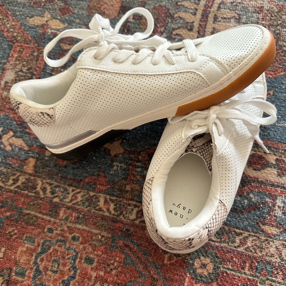 White sneakers